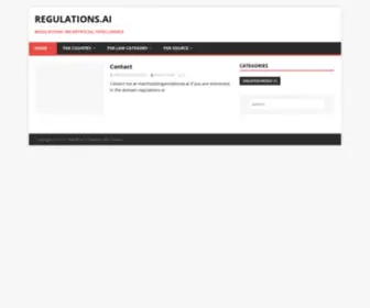 Regulations.ai(Regulations on Artificial Intelligence) Screenshot