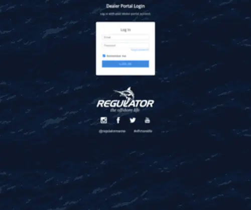 Regulatordealerportal.com Screenshot