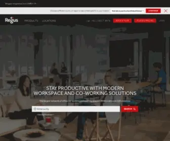 Regus.com.au(Serviced Office Space) Screenshot