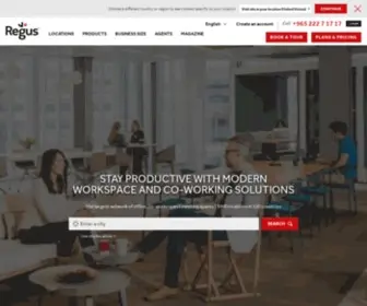 Regus.com.kw(Serviced Office Space) Screenshot