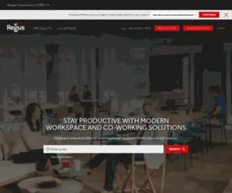 Regus.com.sg(Office Space) Screenshot