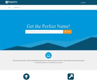 Regystro.com(Regystro Domains) Screenshot