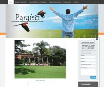 Rehabilitacionparaiso.com.mx(Clinica de Rehabilitacion en Adicciones Paraiso) Screenshot