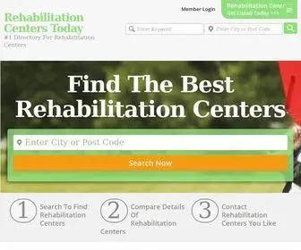 Rehabilitationcenterstoday.com(Rehabilitation Centers Directory) Screenshot