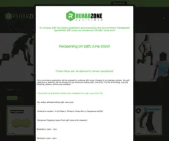 Rehabzone.com.sg(Rehabzone SportsMed) Screenshot