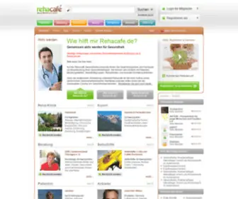 Rehacafe.de(Gesundheitsportal) Screenshot