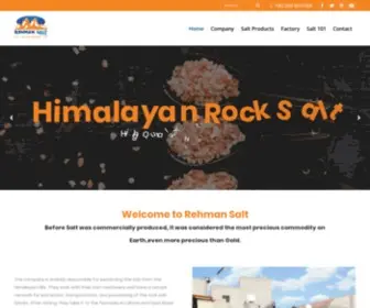 Rehmansalt.com(Exporters of Himalayan Rock Salt Products) Screenshot