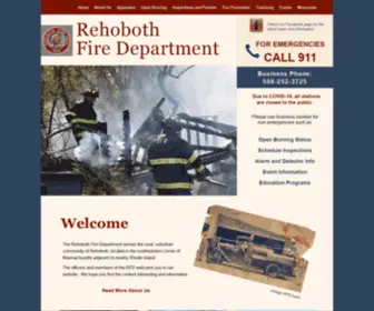 Rehobothfd.com(Rehoboth Fire Department) Screenshot