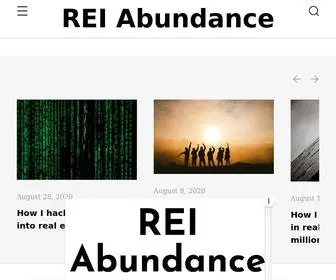 Reiabundance.com(REI Abundance) Screenshot