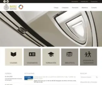 Reicaz.org(Real e Ilustre Colegio de Abogados de Zaragoza) Screenshot