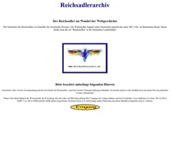 Reichsadlerarchiv.de(Reichsadler) Screenshot