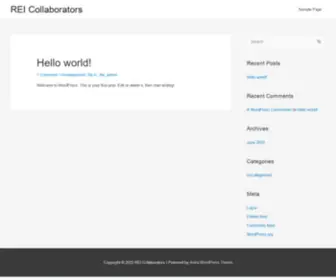 Reicollaborators.com(Just another WordPress site) Screenshot