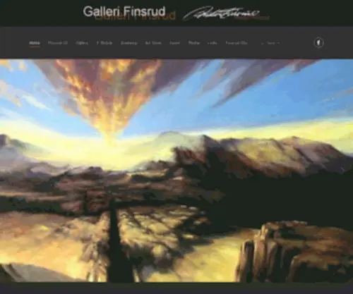 Reidarfinsrud.no(Galleri Finsrud) Screenshot