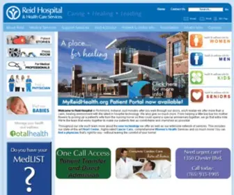 Reidhosp.com(Reid Hospital) Screenshot