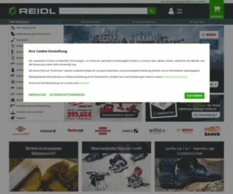 Reidl.de(Ihr Online Baumarkt) Screenshot