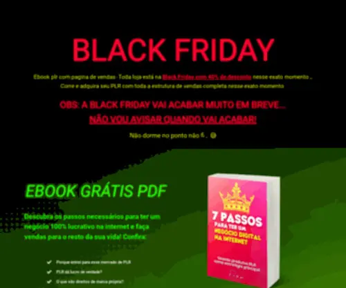 Reidoplr.com(Ebook plr com pagina de vendas) Screenshot