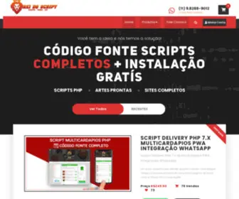 Reidoscript.com(O Rei do Script) Screenshot