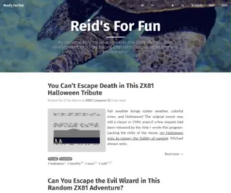 Reids4Fun.com(Reid's For Fun) Screenshot