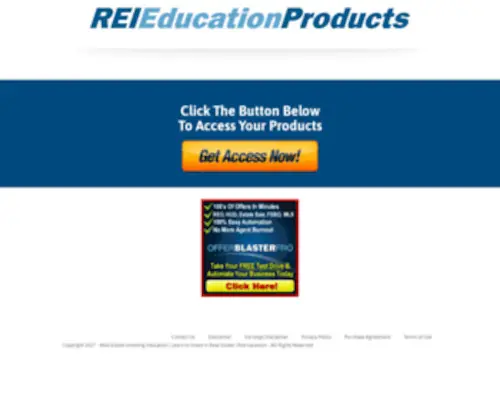 Reieducationproducts.com(Real Estate Investing Education) Screenshot