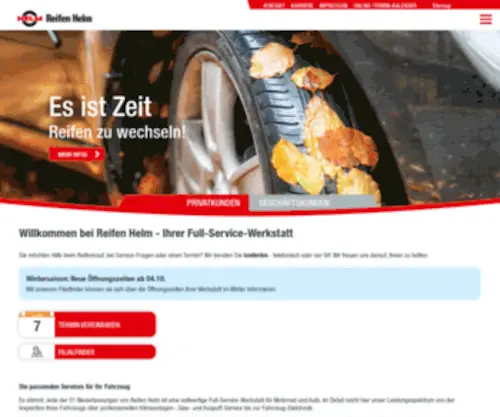Reifenhelm.de(Reifen Helm) Screenshot
