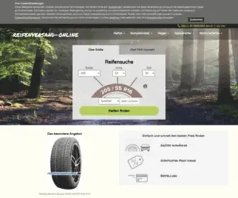 Reifenversand-Online.de(Willkommen bei) Screenshot