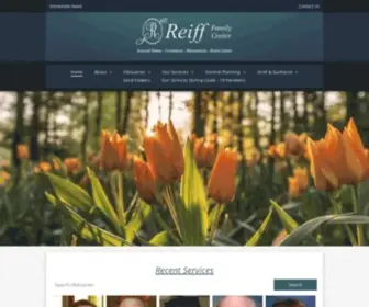 Reifffamilycenter.com(The Reiff Family Center's Funeral Home & Crematory) Screenshot