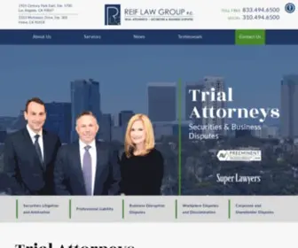 Reiflawgroup.com(Los Angeles and Irvine) Screenshot