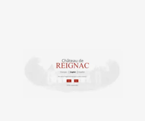 Reignac.com(Château de Reignac) Screenshot