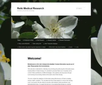 Reikimedresearch.org Screenshot