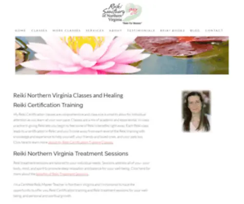 Reikinorthernvirginia.com(Reiki Northern Virginia Classes and Healing) Screenshot