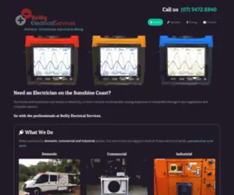 Reillys.com.au(Electrician on the Sunshine Coast) Screenshot