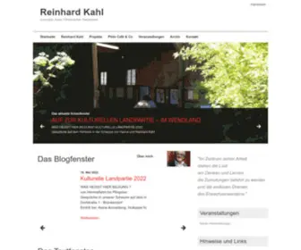 Reinhardkahl.de(Herzlich Willkommen auf der Homepage von Reinhard Kahl (Journalist)) Screenshot