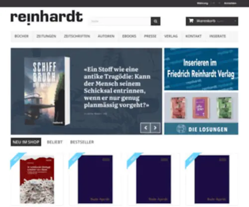 Reinhardt.ch(Friedrich Reinhardt Verlag) Screenshot