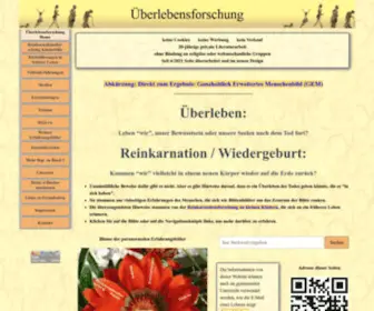 Reinkarnation.de(Überlebensforschung) Screenshot