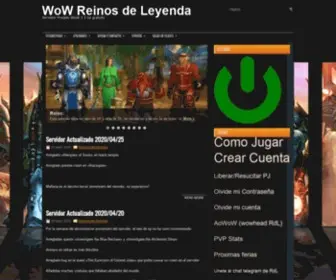 Reinosdeleyenda.org(WoW Reinos de Leyenda) Screenshot