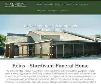 Reinssturdivant.com(North Wilkesboro NC funeral home and cremation) Screenshot