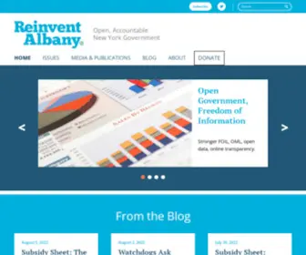 Reinventalbany.org(Open, Accountable New York Government) Screenshot