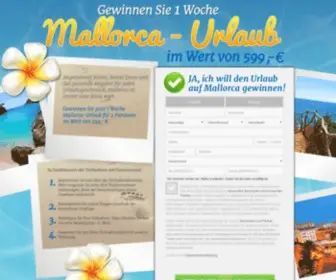 Reise-Umfragen.de(Mallorca Urlaub Gewinnspiel) Screenshot