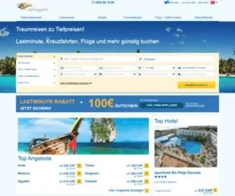 Reisegeier.ch(Traumreisen zu Tiefpreisen) Screenshot