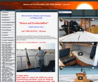 Reisen-Auf-Frachtschiffen.de(Reisen auf Frachtschiffen und "DDG HANSA") Screenshot