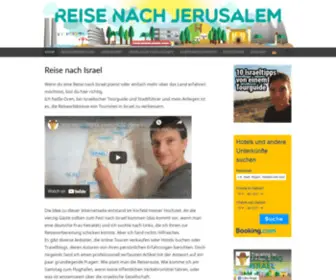 ReisenachJerusalem.com(Everything you need to know about traveling in Israel) Screenshot