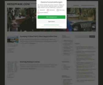 Reisepfade.com(Reiseberichte und Reisetipps von Globetrottern) Screenshot