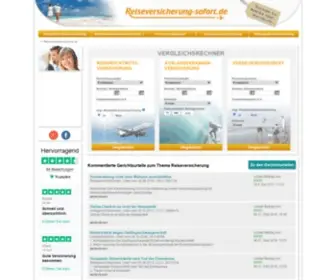Reiseversicherung-Sofort.de(Reiserücktrittsversicherung) Screenshot