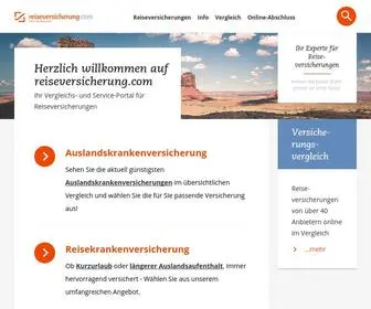 Reiseversicherung.com(Reiseversicherung im Vergleich) Screenshot