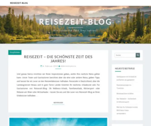 Reisezeit-Blog.de(Die schönste Zeit des Jahres) Screenshot