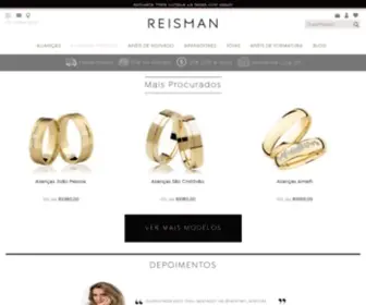 Reisman.com.br(Alianças de Casamento e Anéis de Noivado) Screenshot