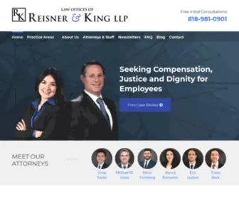 Reisnerking.com(Los Angeles Employment Law Attorneys) Screenshot