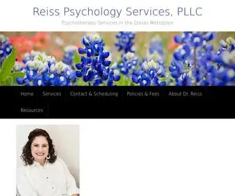 Reisspsychologyservices.com(Psychotherapy Services in the Dallas Metroplex) Screenshot