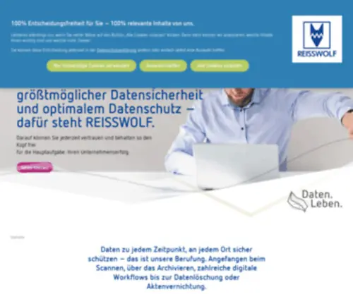Reisswolf-Bayern-Archiv.de(Aktenvernichtung, Archivierung &amp; Digitalisierung) Screenshot