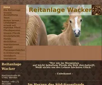 Reitanlage-Wacker.de(Reitanlage Wacker) Screenshot